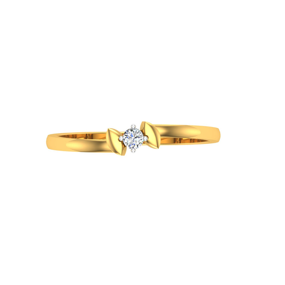 Celestial Bow Solitaire Ring