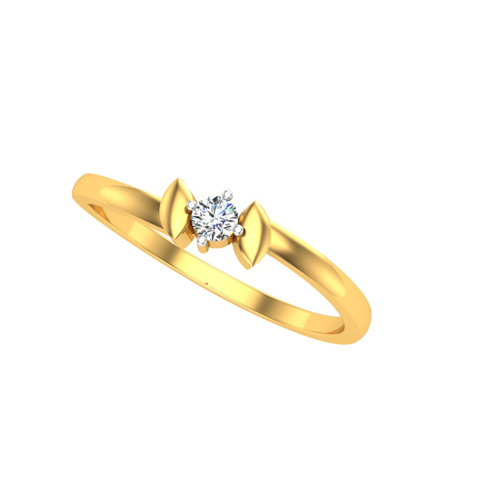 Celestial Bow Solitaire Ring