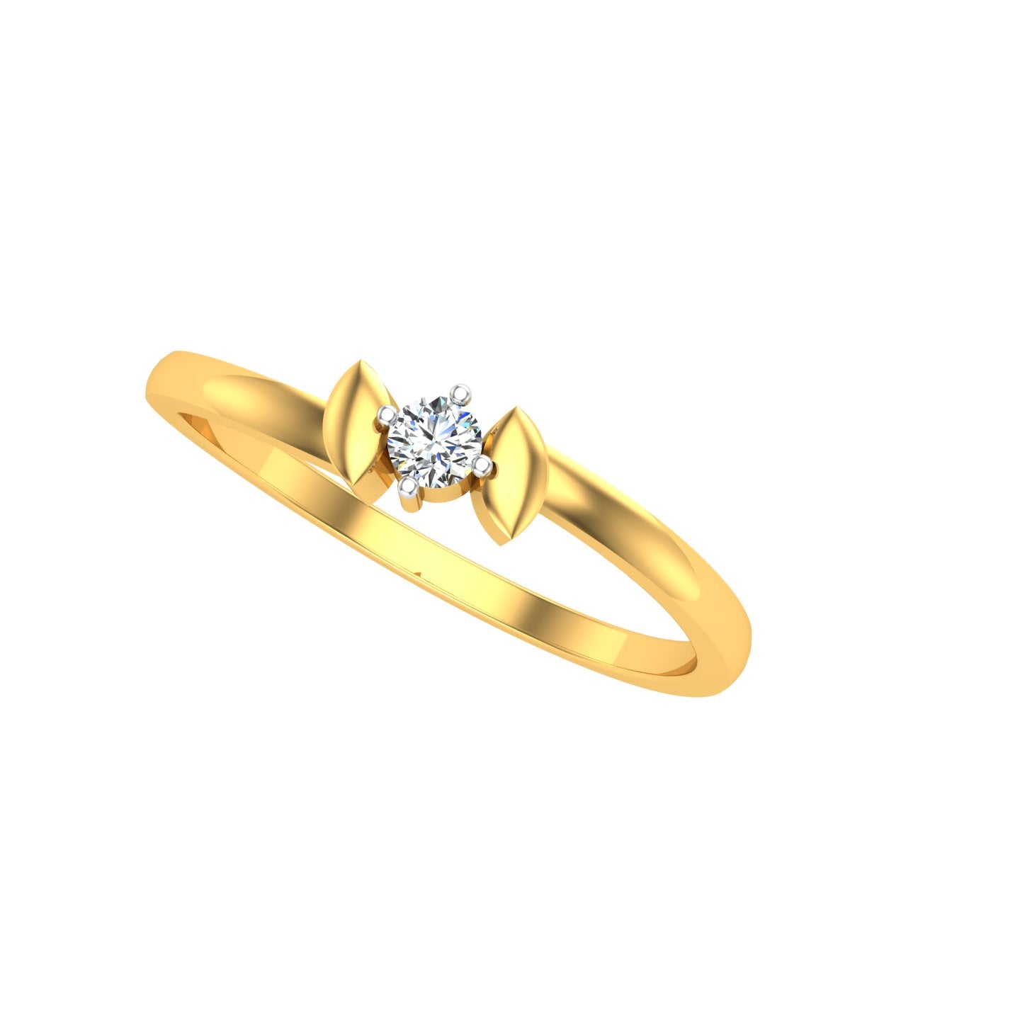 Celestial Bow Solitaire Ring