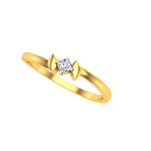 Celestial Bow Solitaire Ring