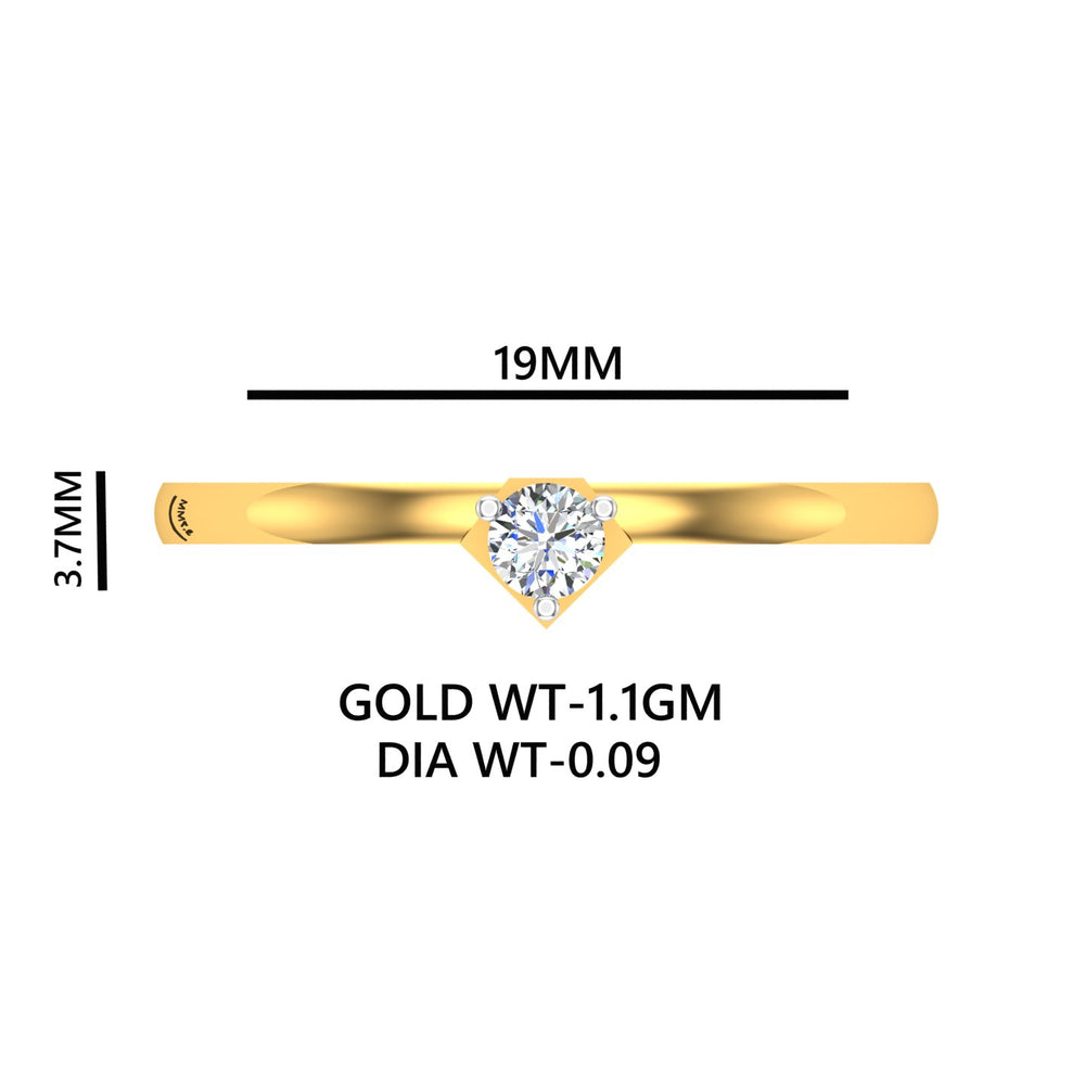 Royal Crest Solitaire Ring