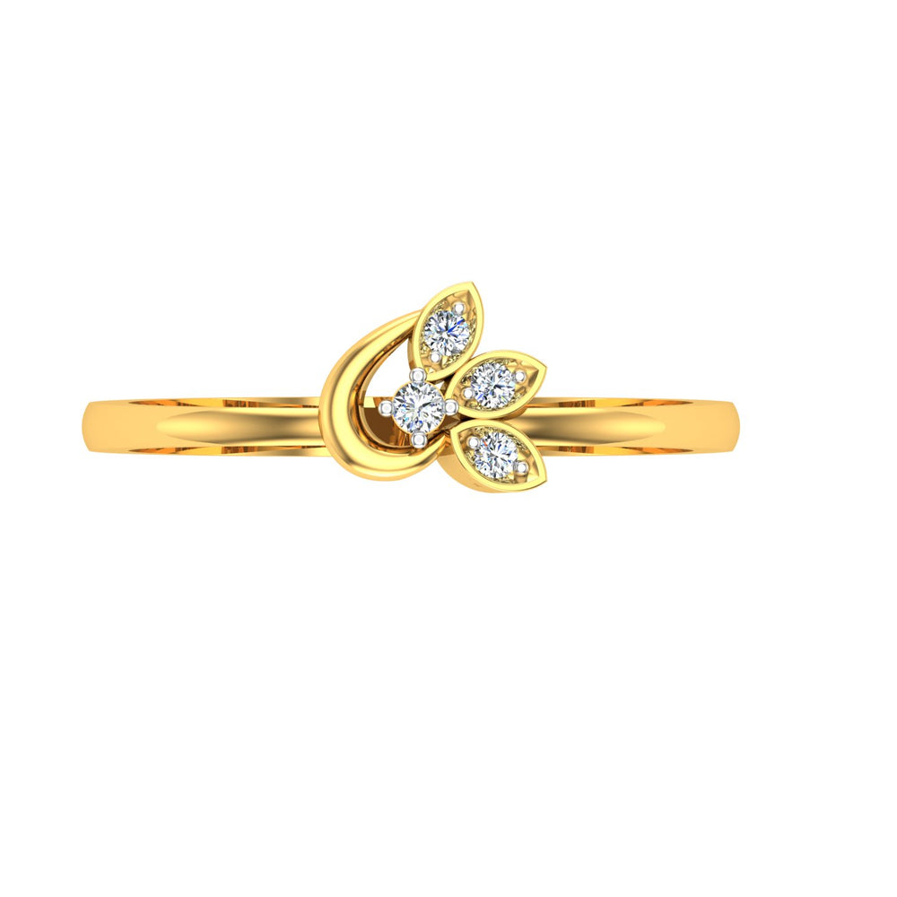 Moonleaf Spark Ring