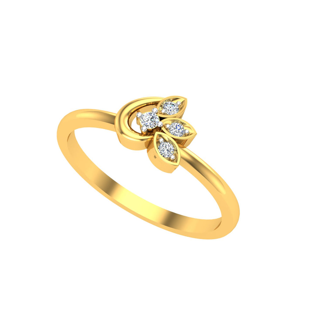 Moonleaf Spark Ring