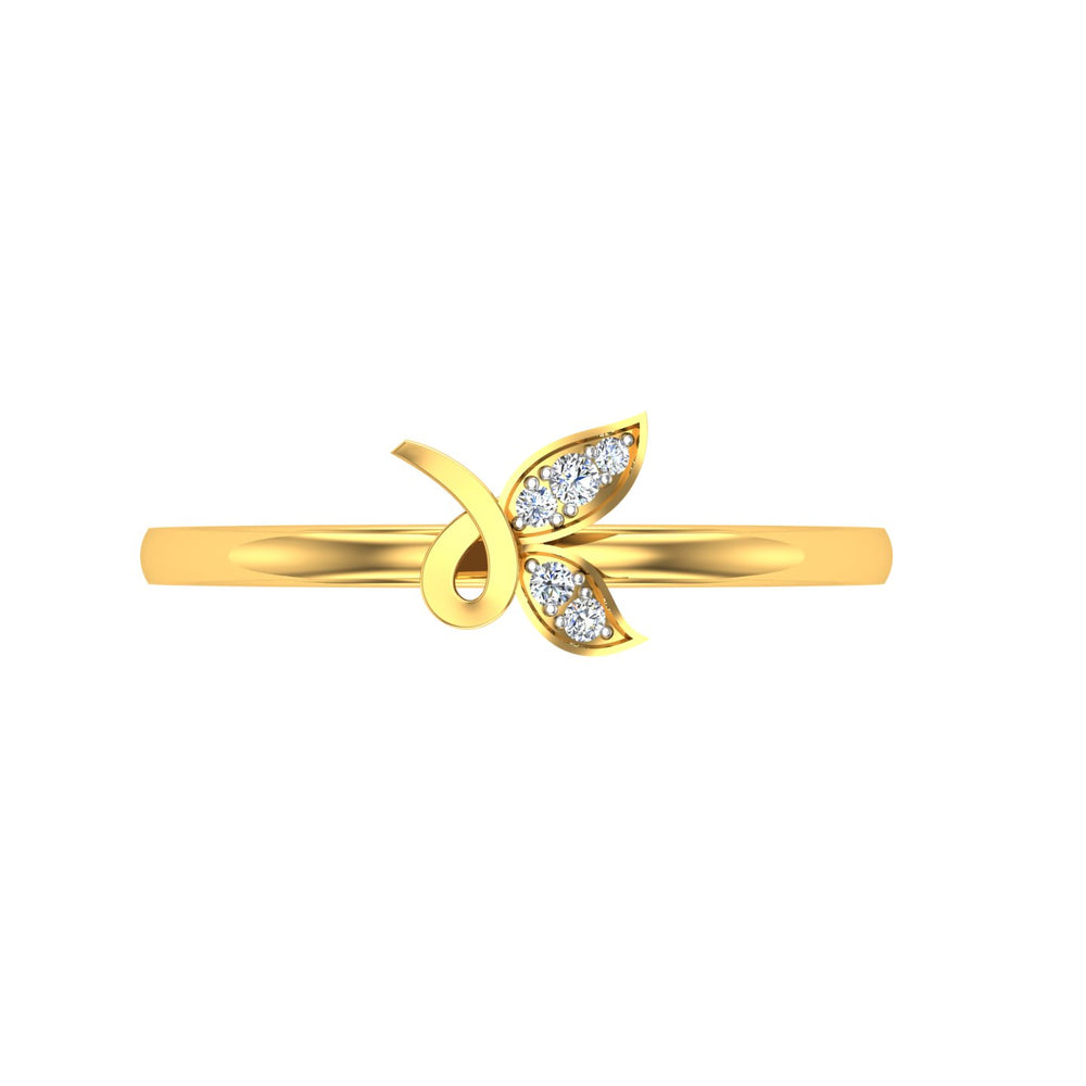 Infinity Leaf Spark Ring