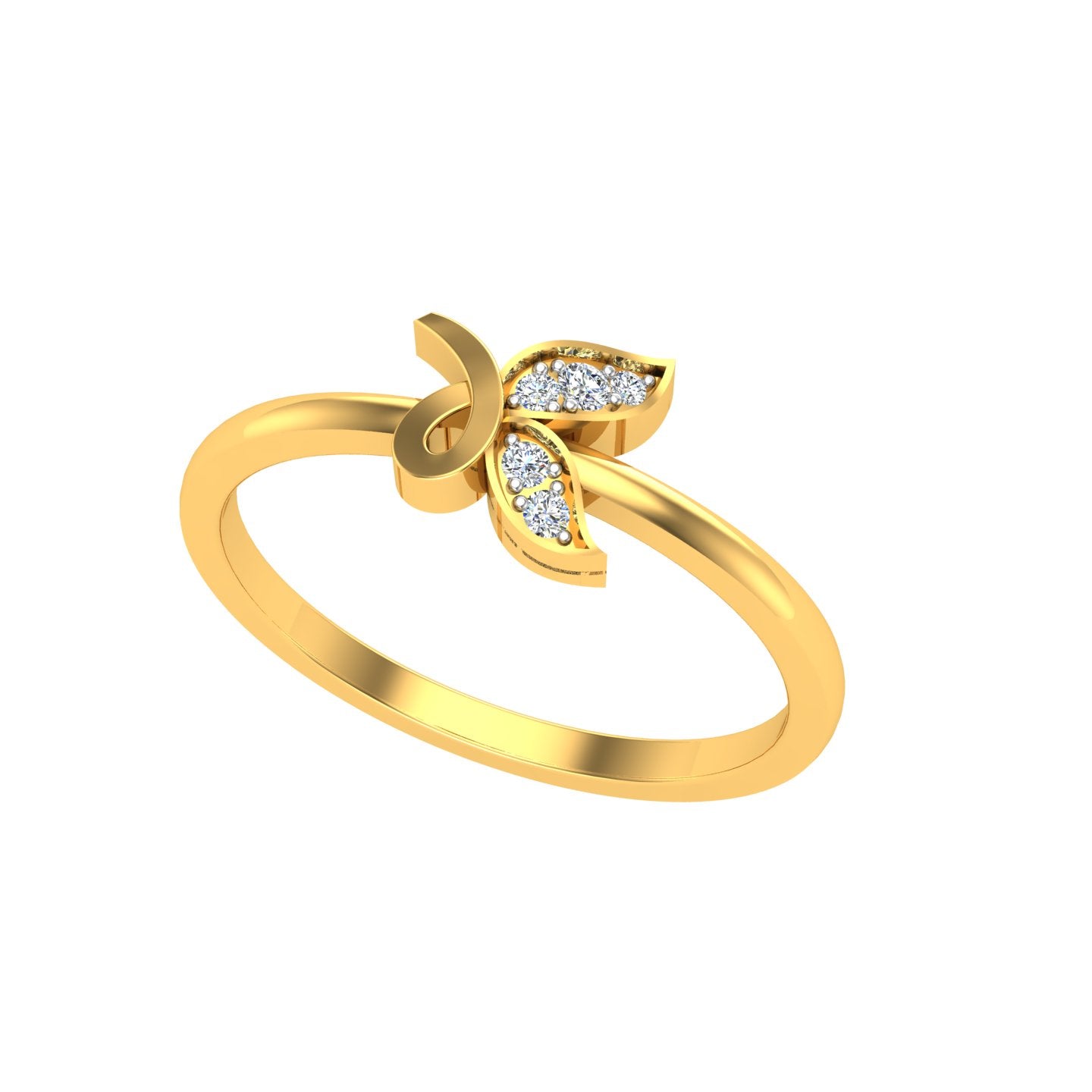 Infinity Leaf Spark Ring