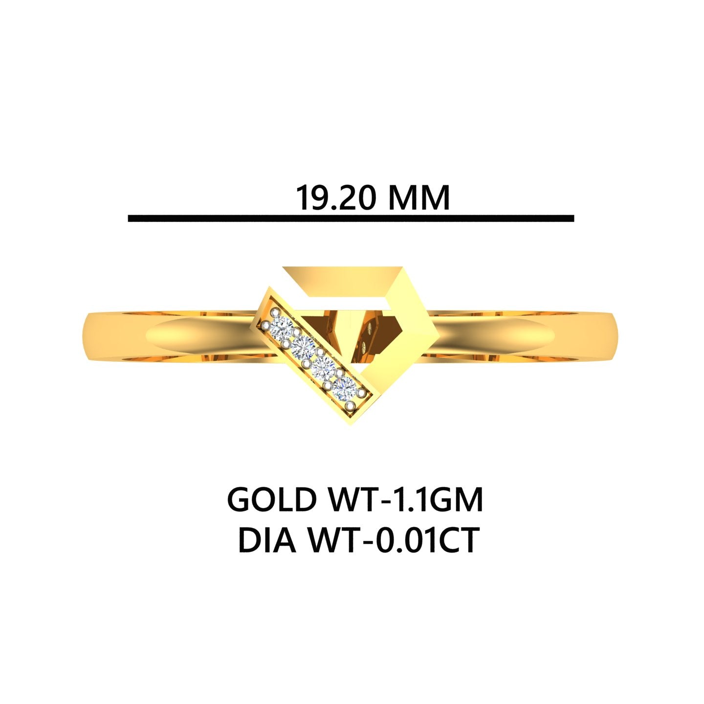 Infinity Leaf Spark Ring