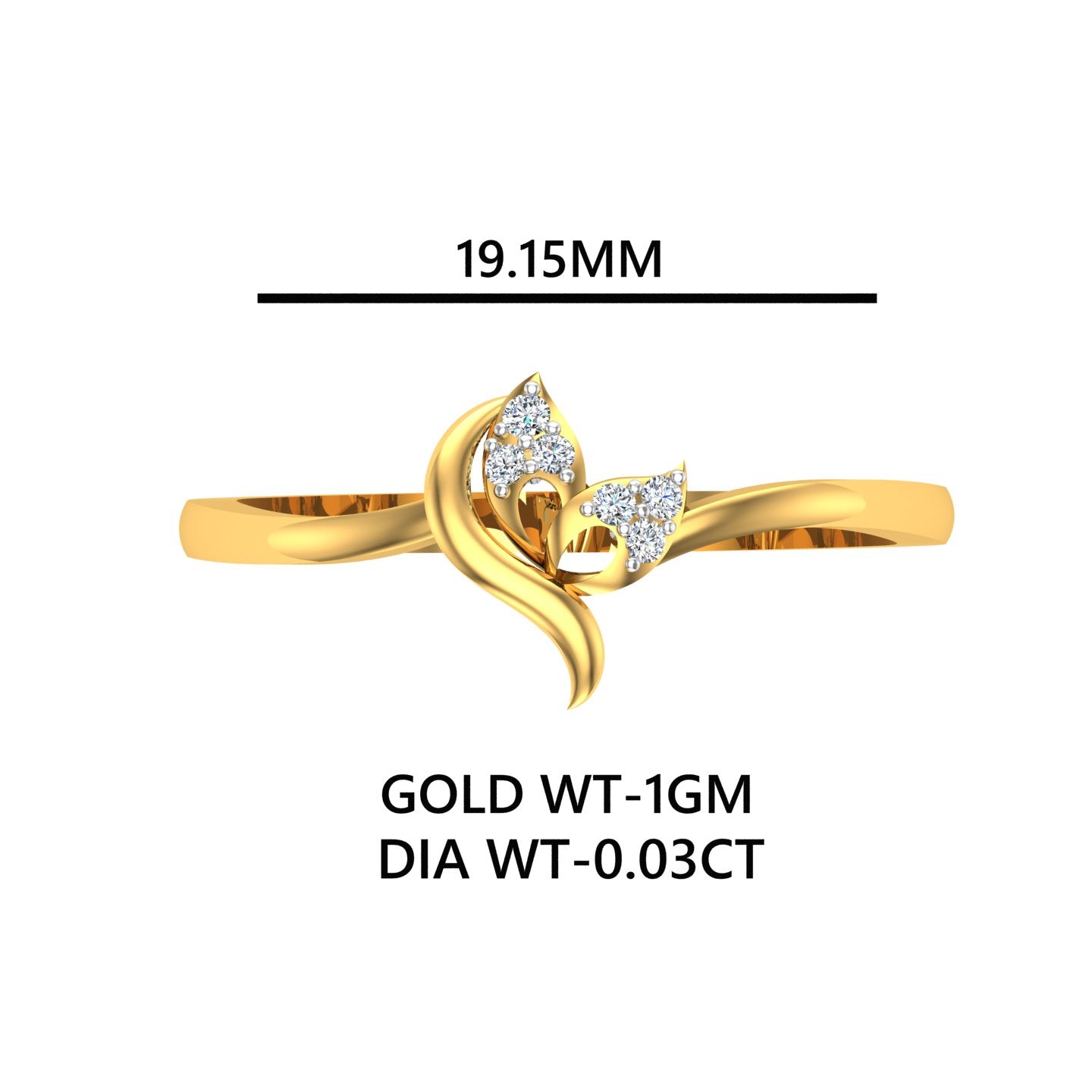Butterfly Vine Diamond Ring