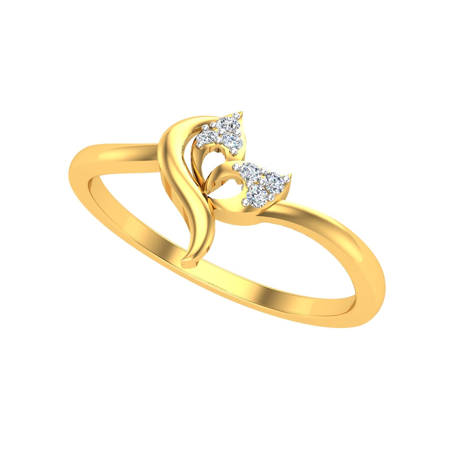 Butterfly Vine Diamond Ring