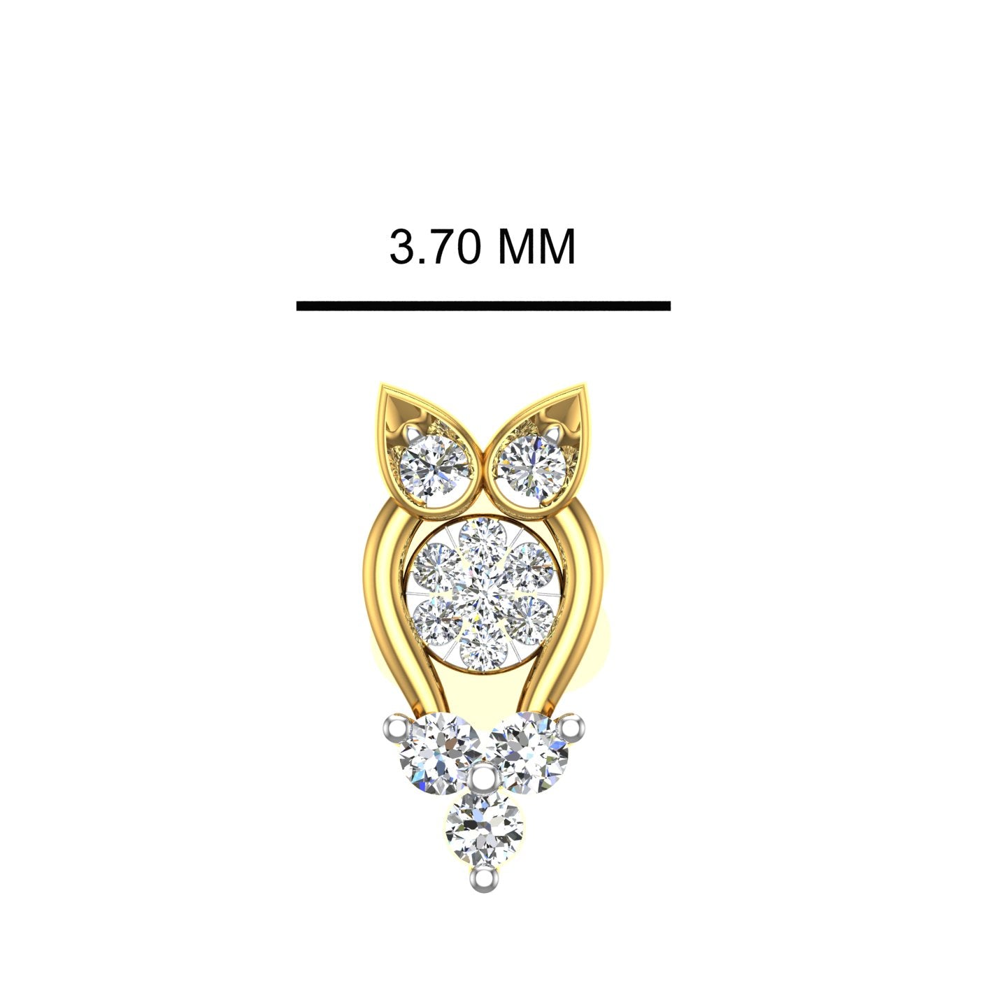 Agnetha Diamond Stud Nose Pin