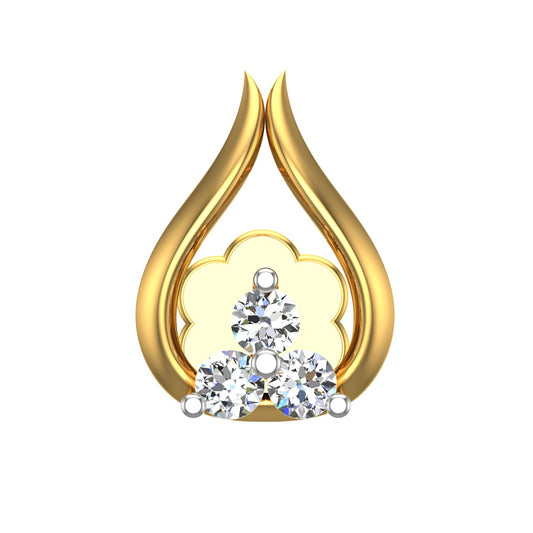 Amazea Lotus Diamond Nose Pin