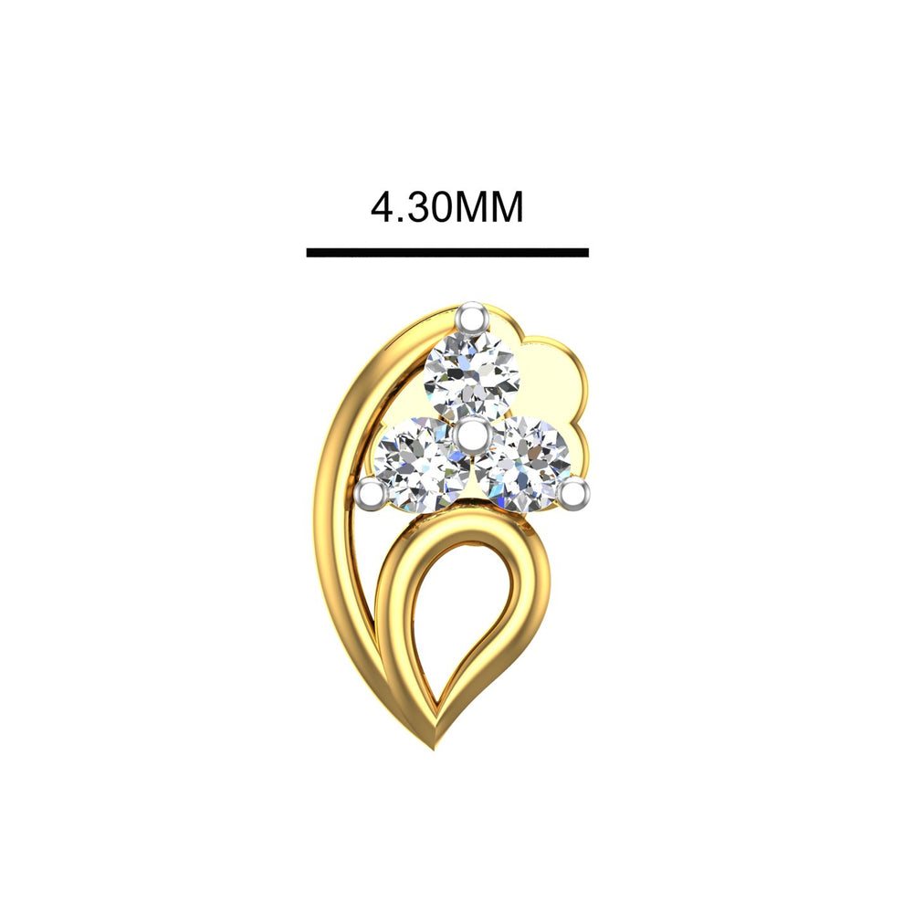 Dewdrop Diamond Nose Pin