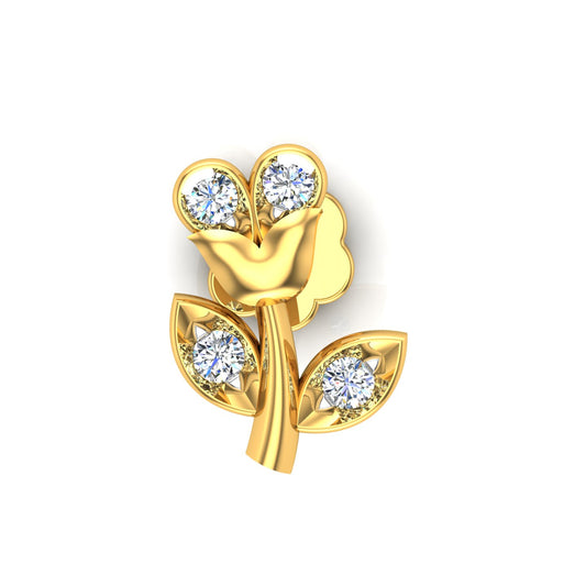 Petal n Leaf Diamond Nosepin
