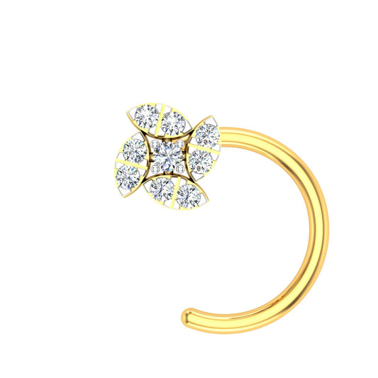 Petaline Spark Diamond Nose Ring