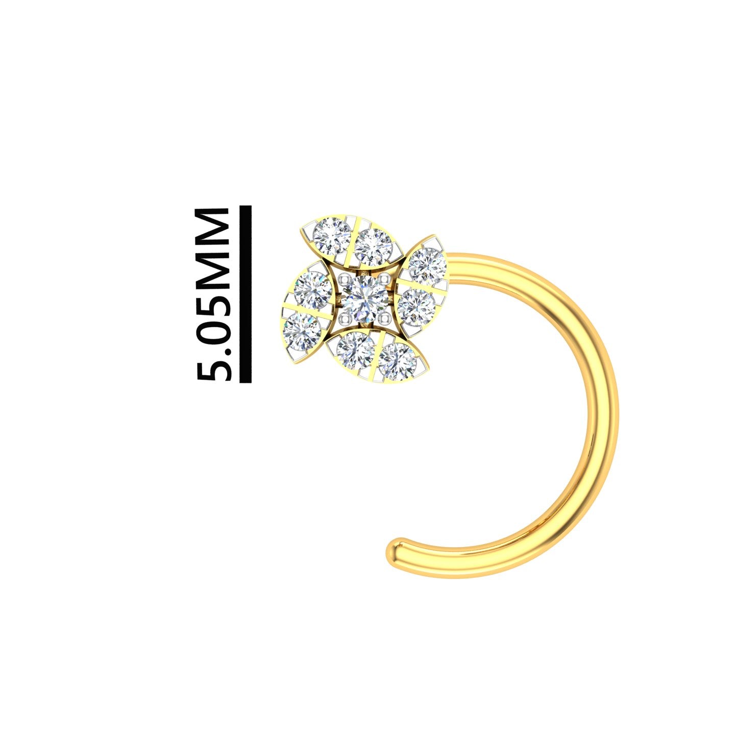 Petaline Spark Diamond Nose Ring