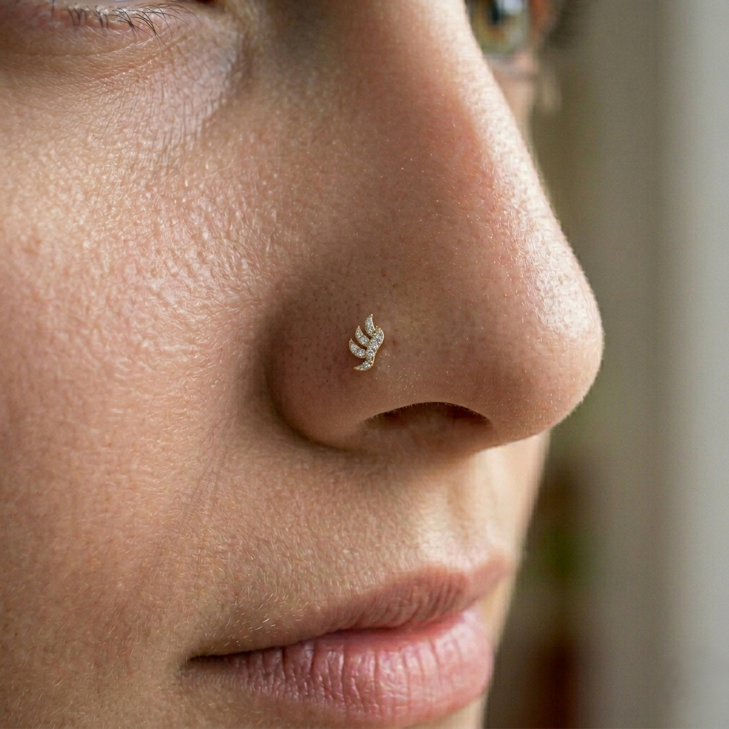 Buan Gold Nose Pin