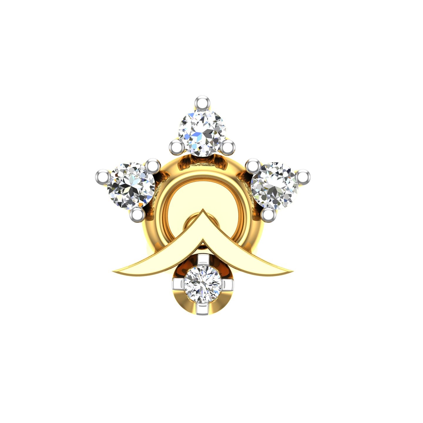 Chandrabindu Diamond Nose Pin