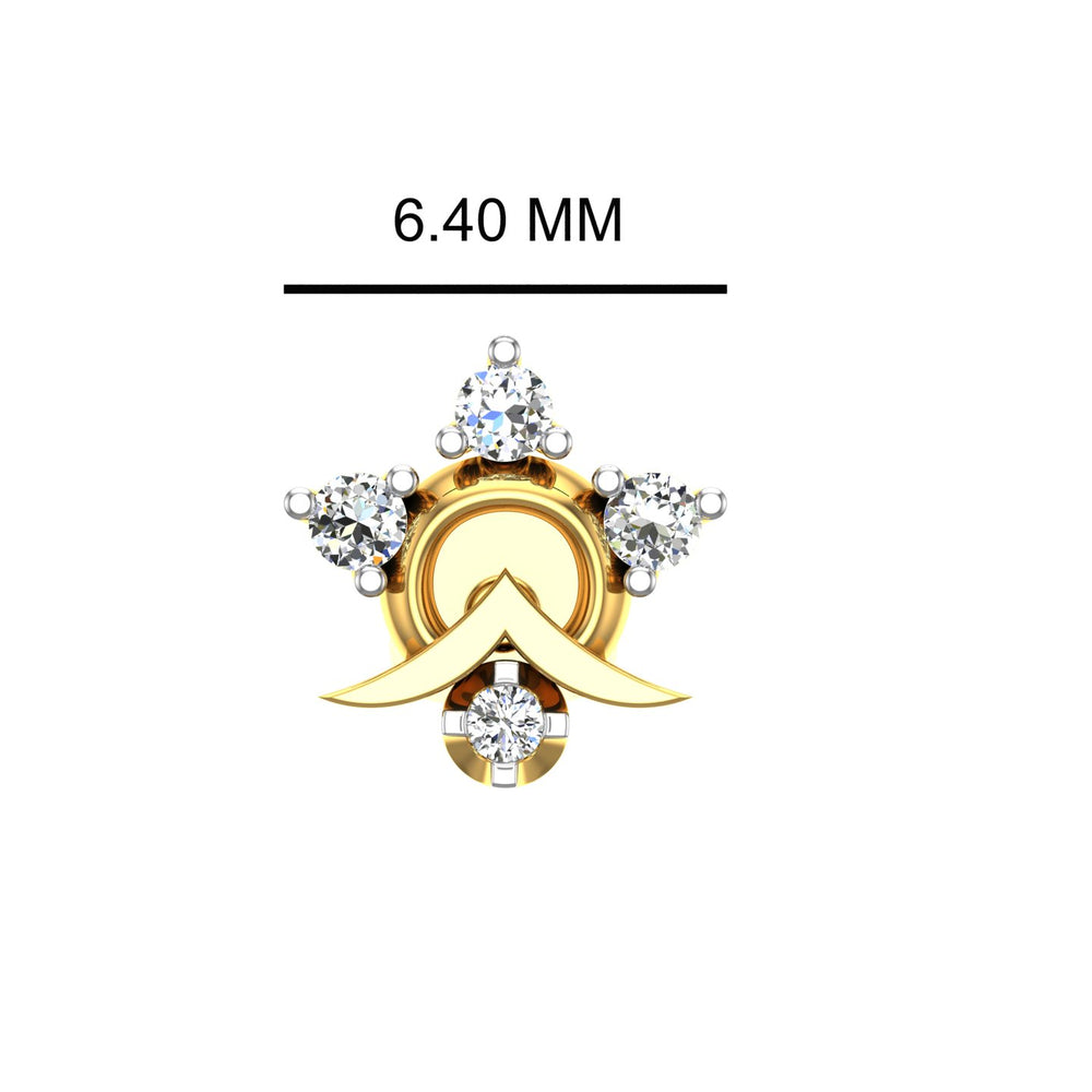 Chandrabindu Diamond Nose Pin