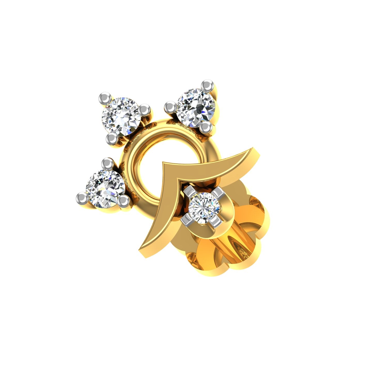 Chandrabindu Diamond Nose Pin
