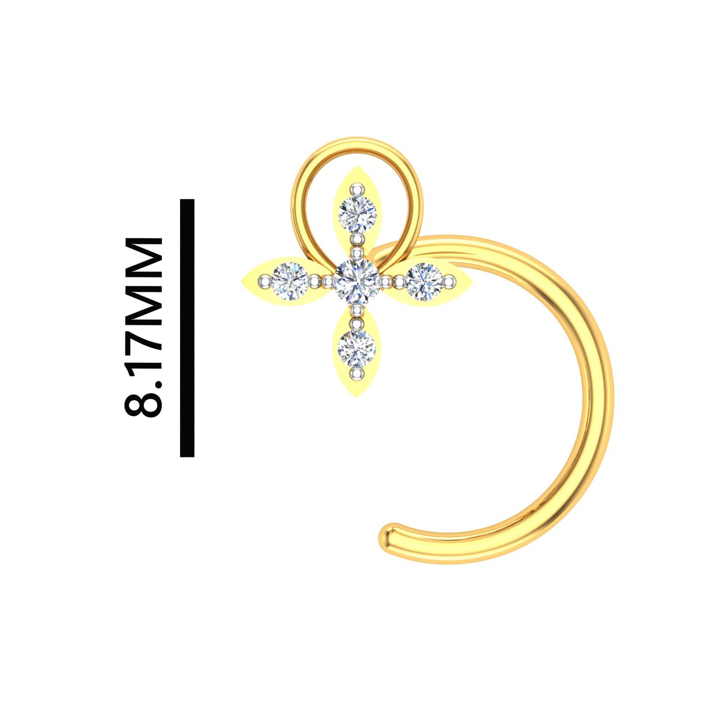 Celestelle Diamond Nose Ring