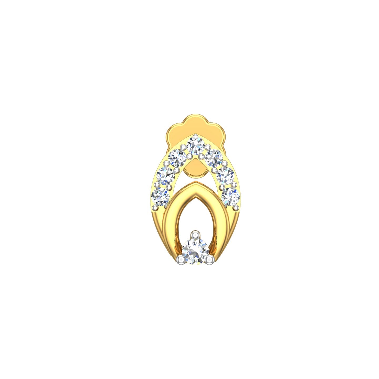 Aurielle Arc Diamond Nose Pin