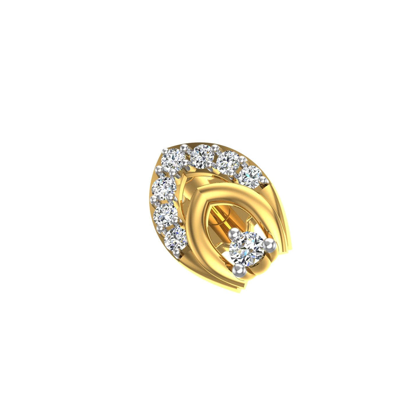 Aurielle Arc Diamond Nose Pin