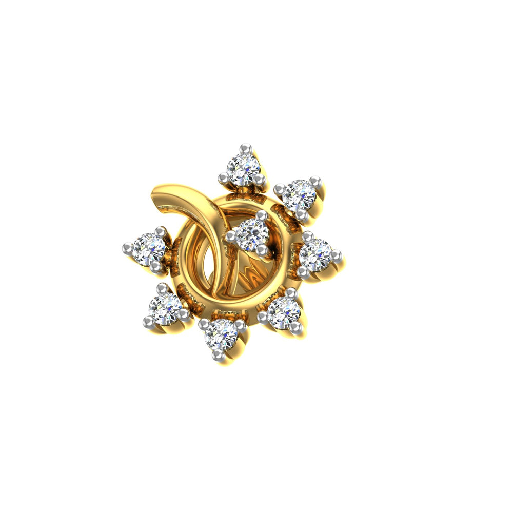 Solara Twist Diamond Nose Pin