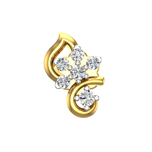 Twilight Bloom Diamond Nose Pin