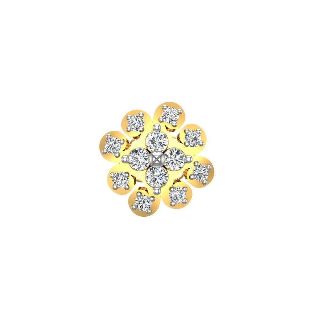 Sunblossom Diamond Nose Pin