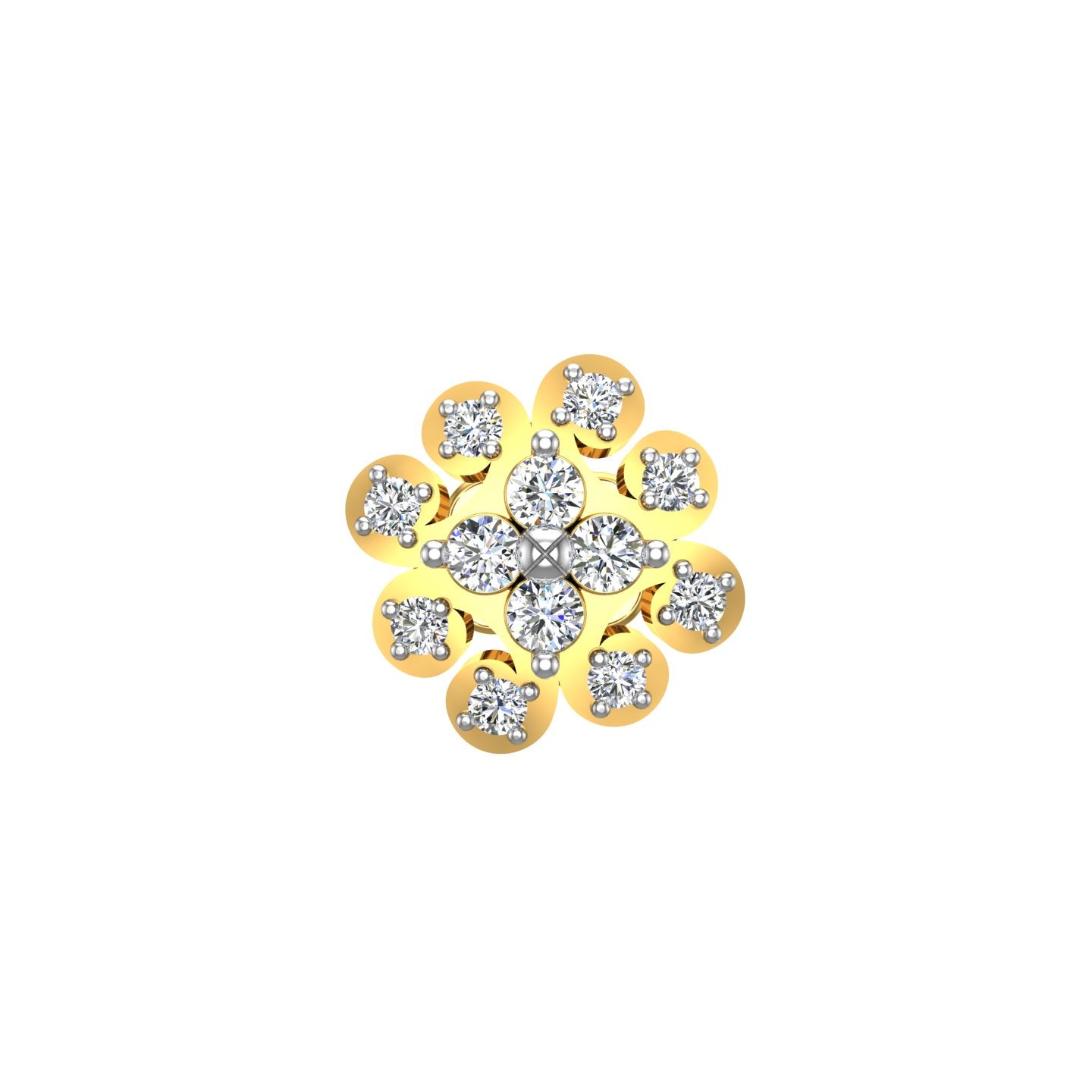 Sunblossom Diamond Nose Pin