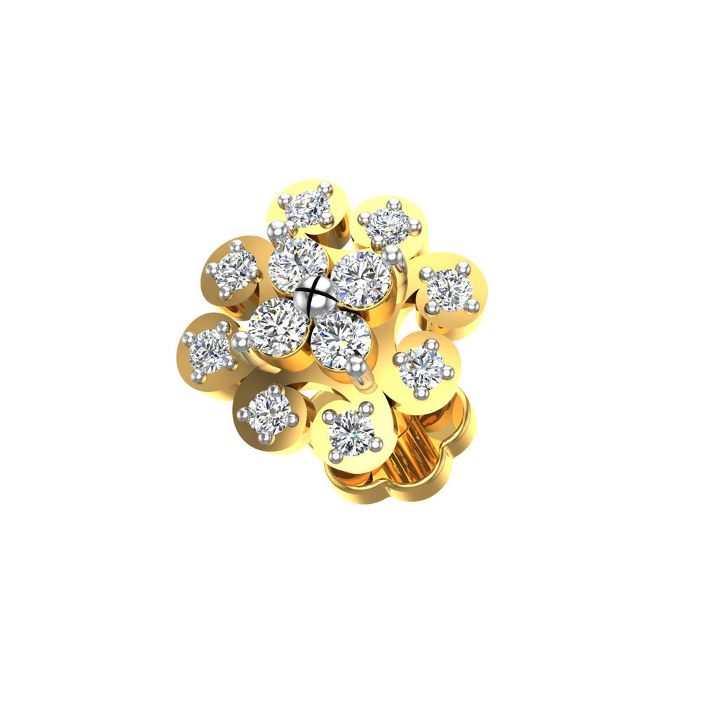 Sunblossom Diamond Nose Pin