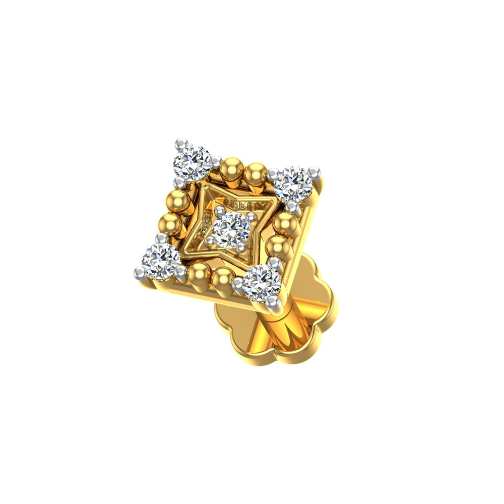 Royal Prism Diamond Nose Pin