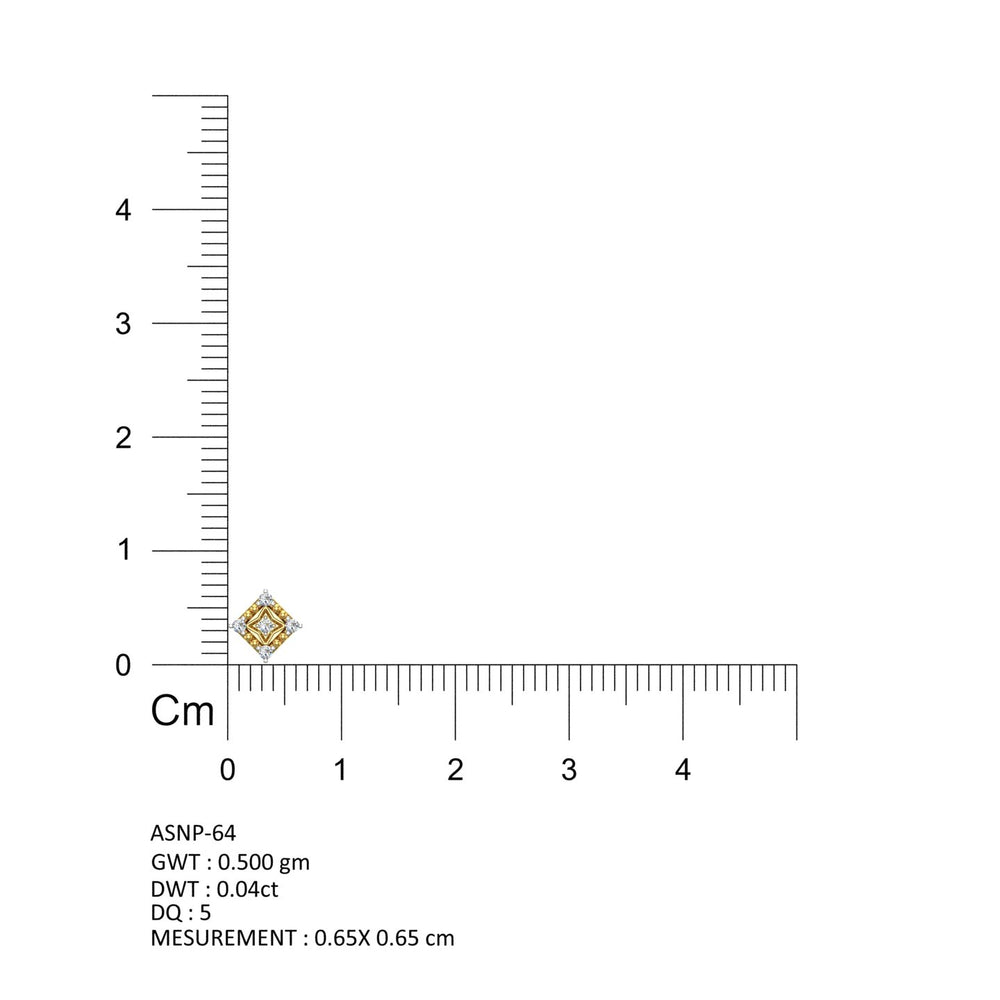 Royal Prism Diamond Nose Pin