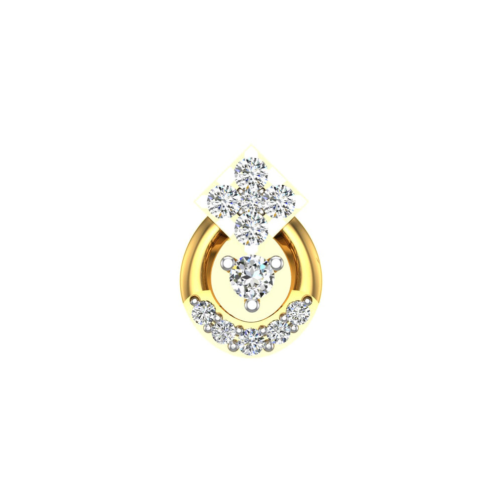 Celeste Halo Diamond Nose Pin