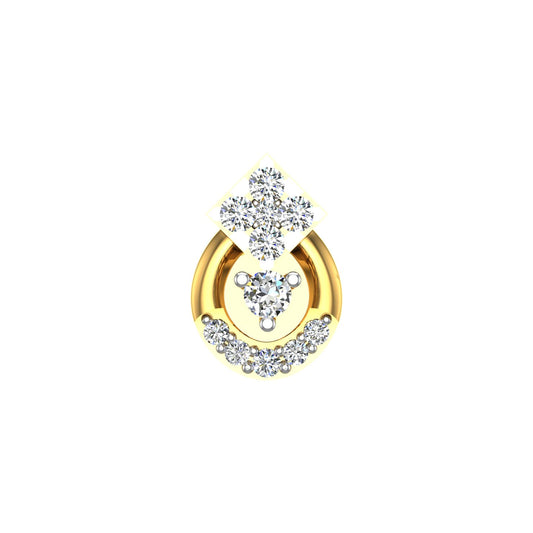 Celeste Halo Diamond Nose Pin