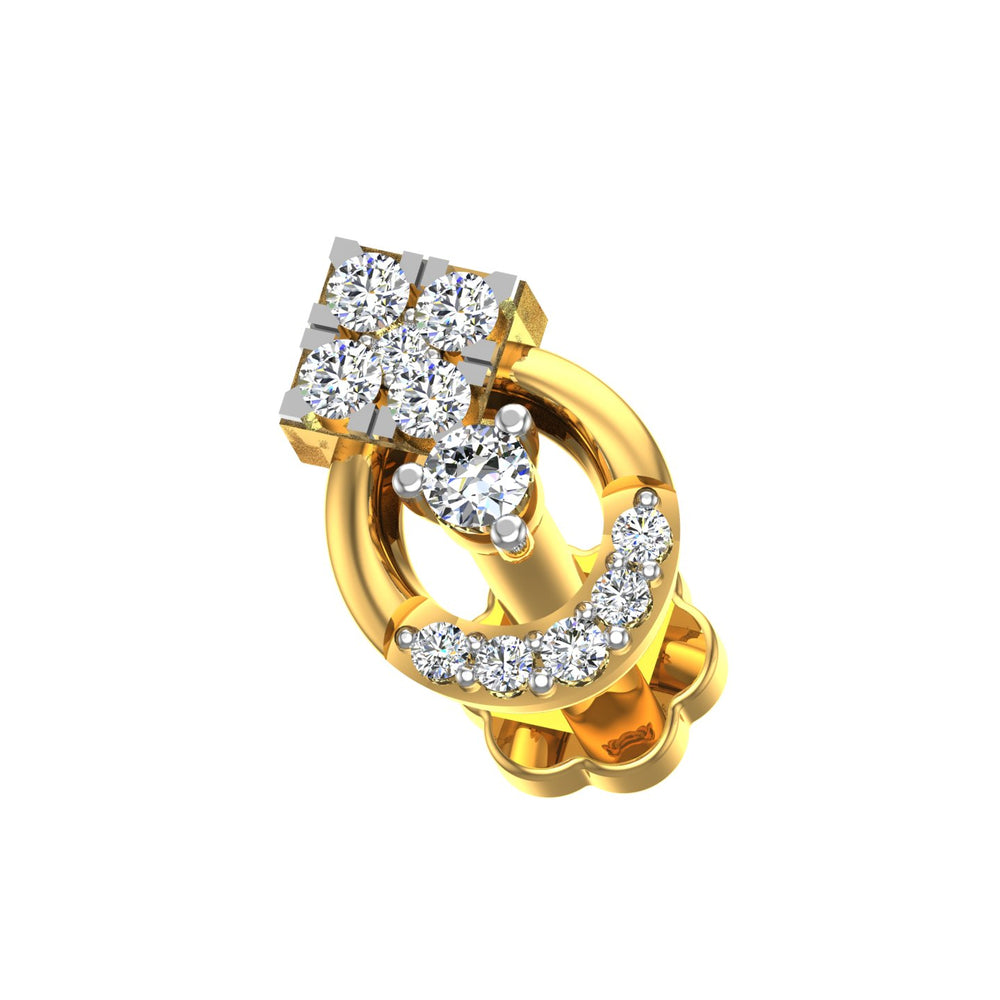 Celeste Halo Diamond Nose Pin