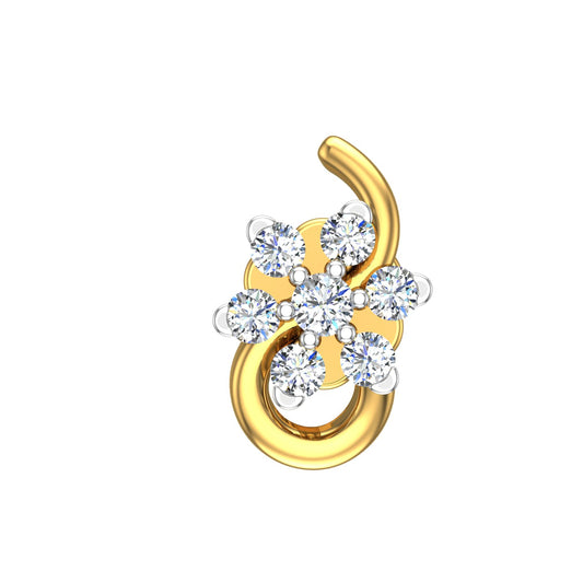 Infinity Bloom Diamond Nose Pin