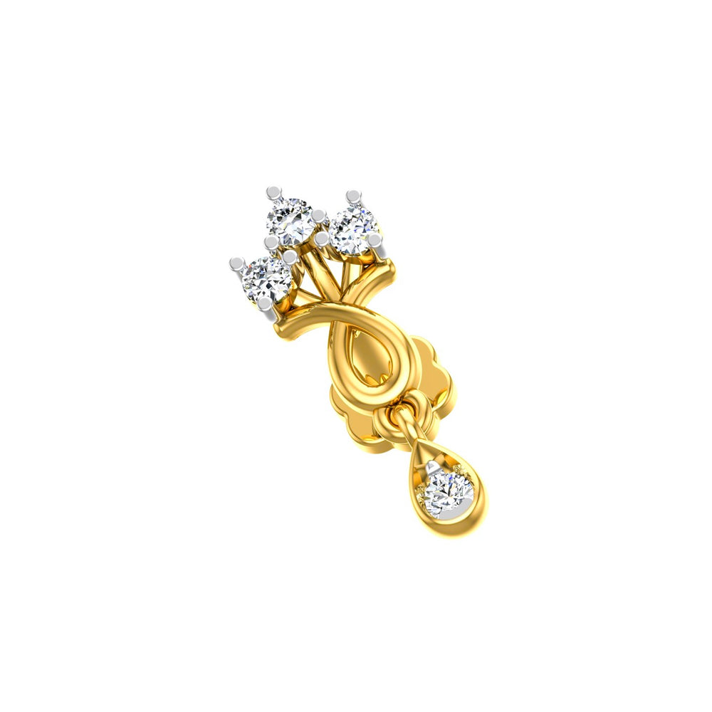 Twilight Drop Diamond Nose Pin