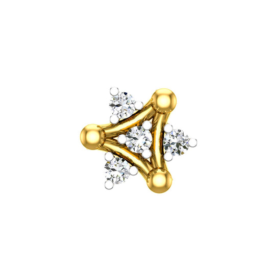 Trinity Spark Diamond Nose Pin