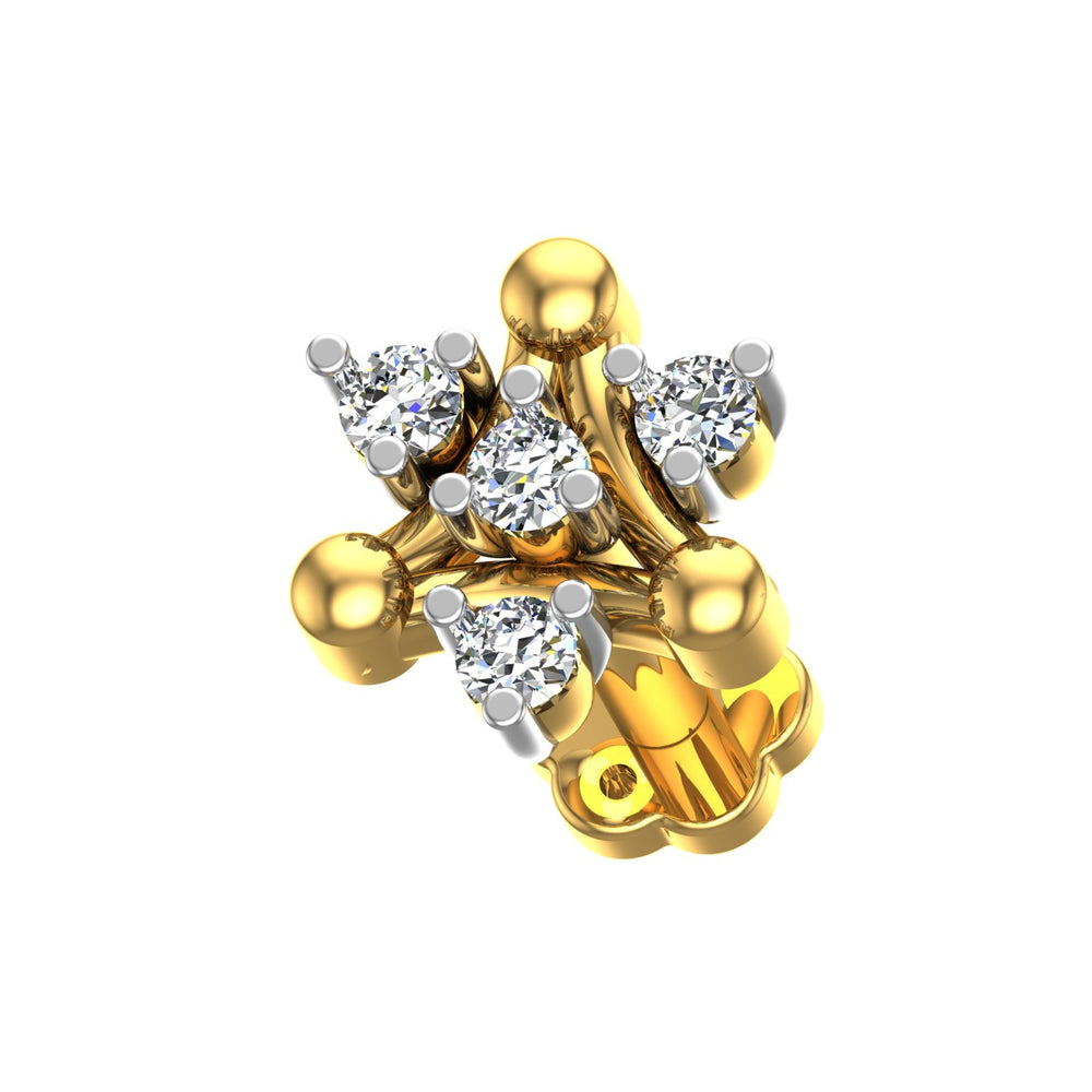 Trinity Spark Diamond Nose Pin