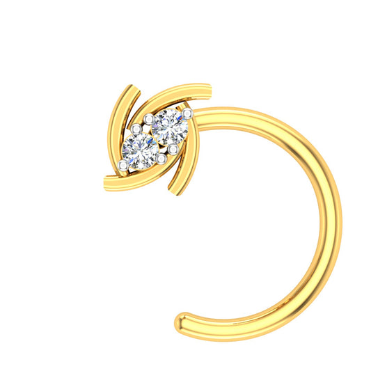 Velora Bloom Diamond Nose Pin