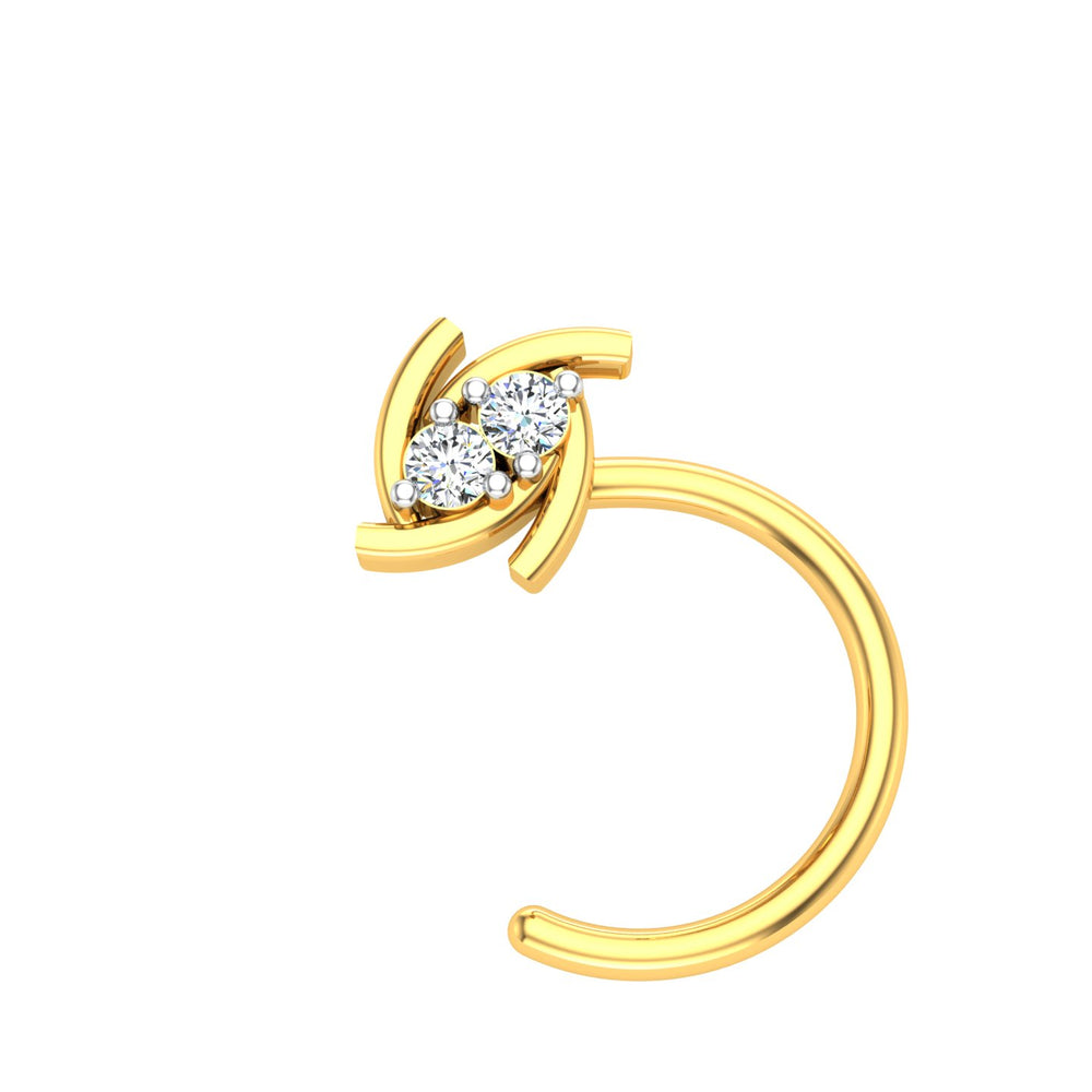 Velora Bloom Diamond Nose Pin
