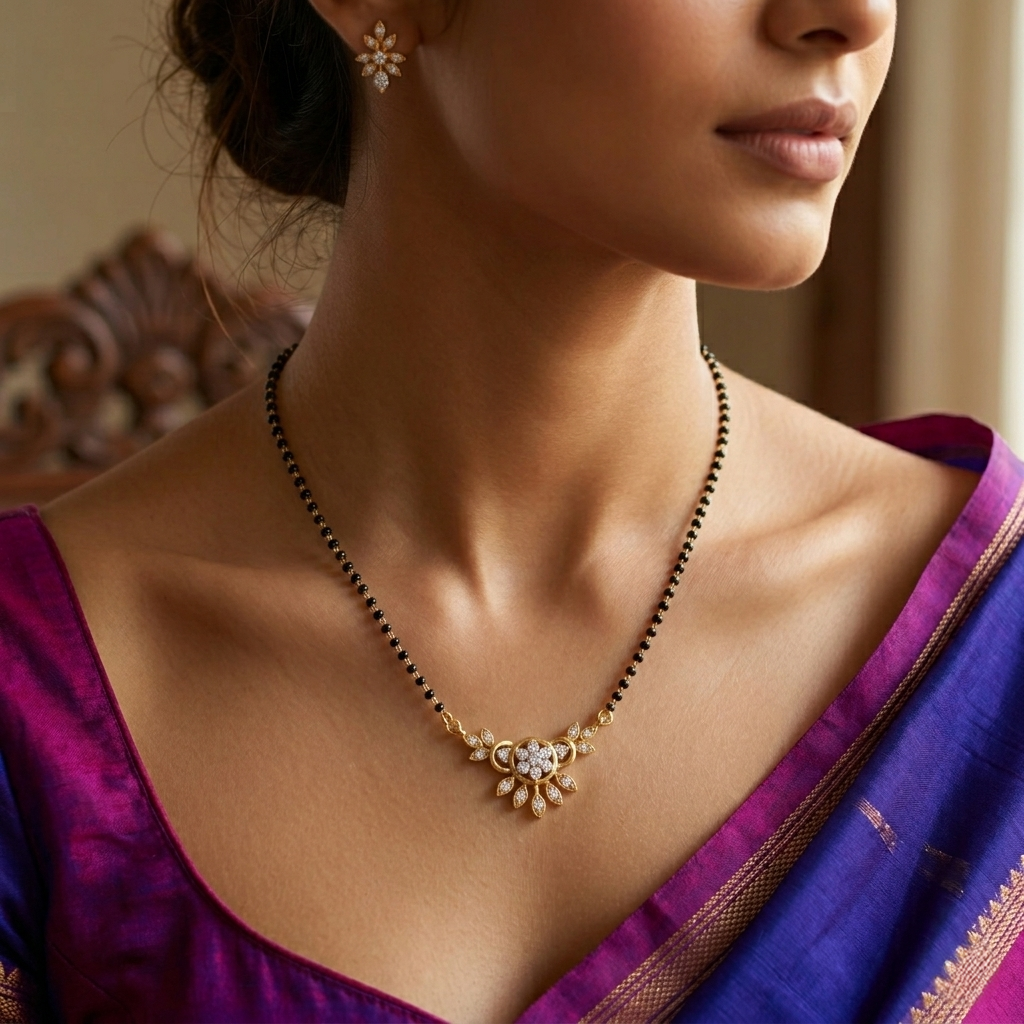 Aasmi Diamond Mangalsutra