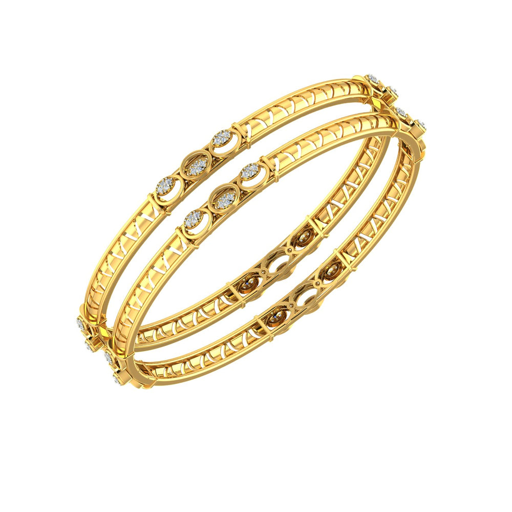 Infinity Orbit Diamond Bangles