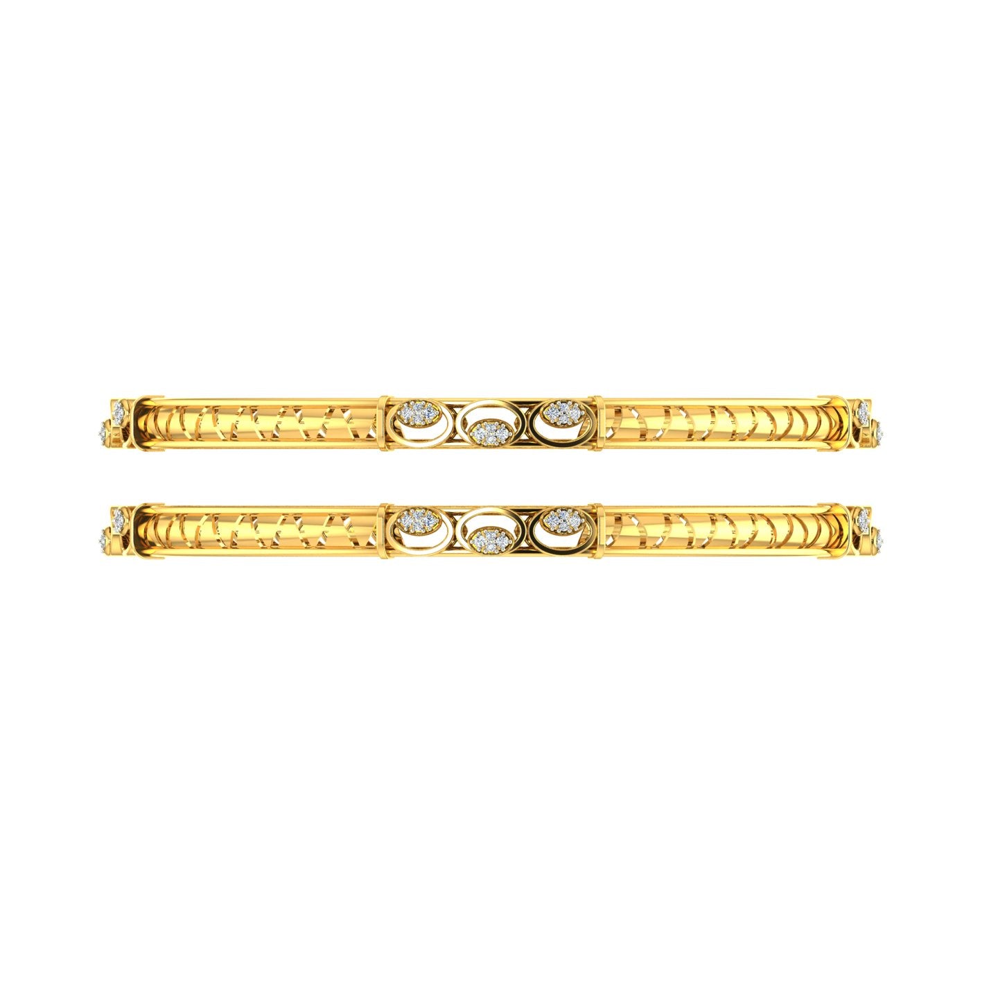 Infinity Orbit Diamond Bangles