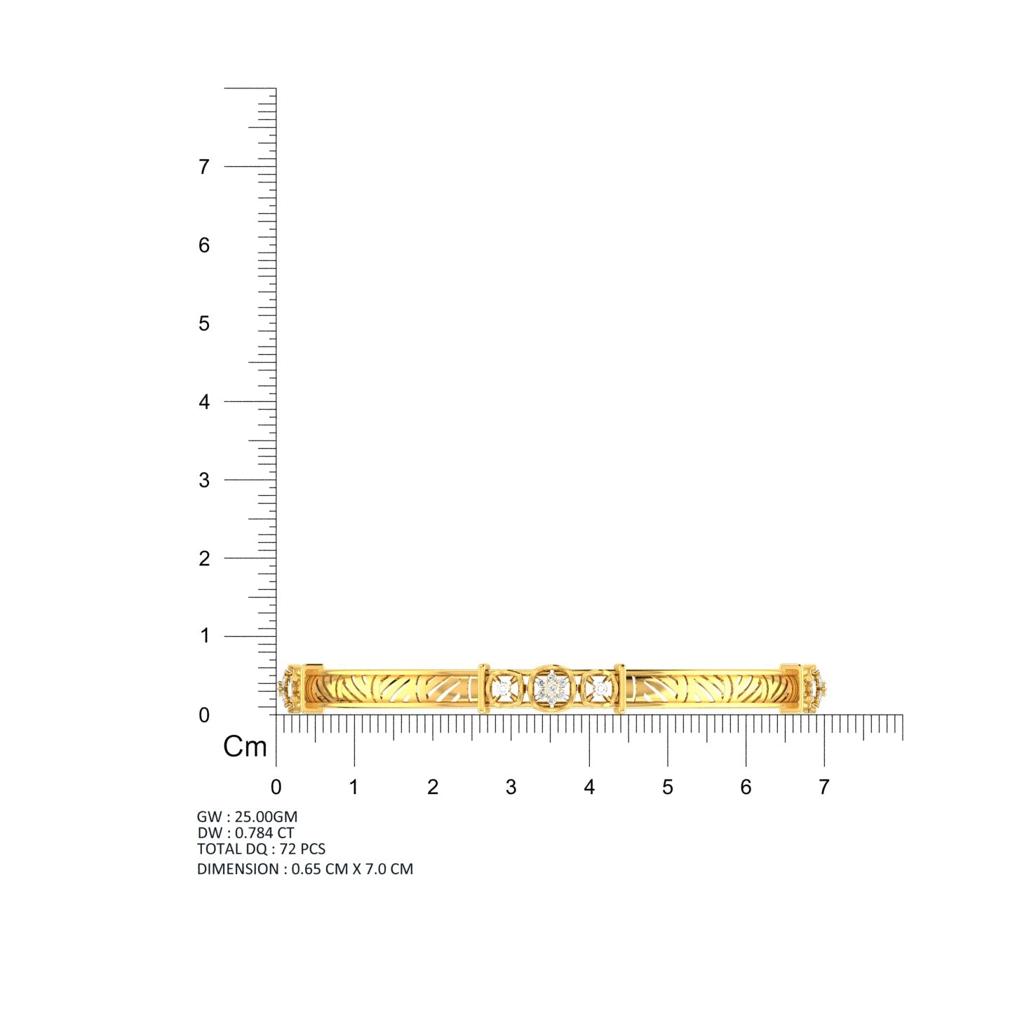 Floral Harmony Diamond Bangles