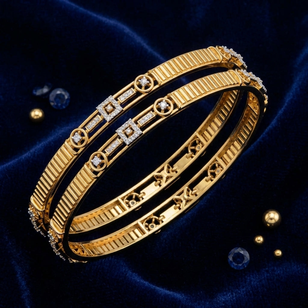 Regal Mosaic Diamond Bangles