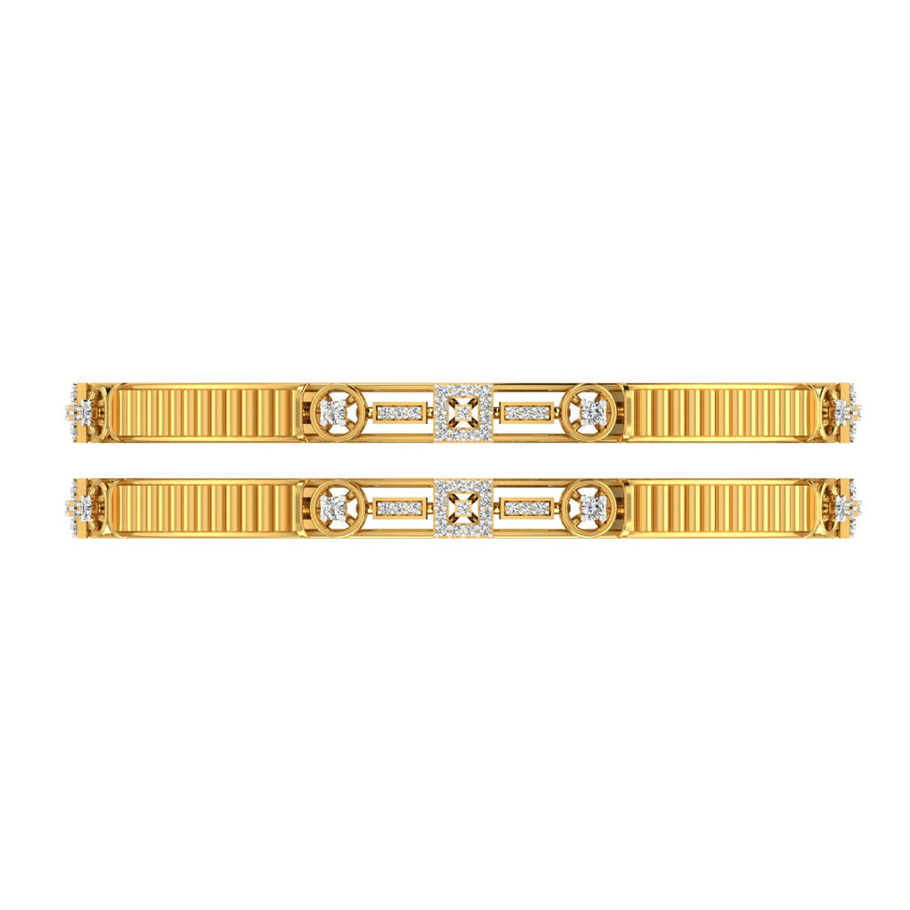 Regal Mosaic Diamond Bangles