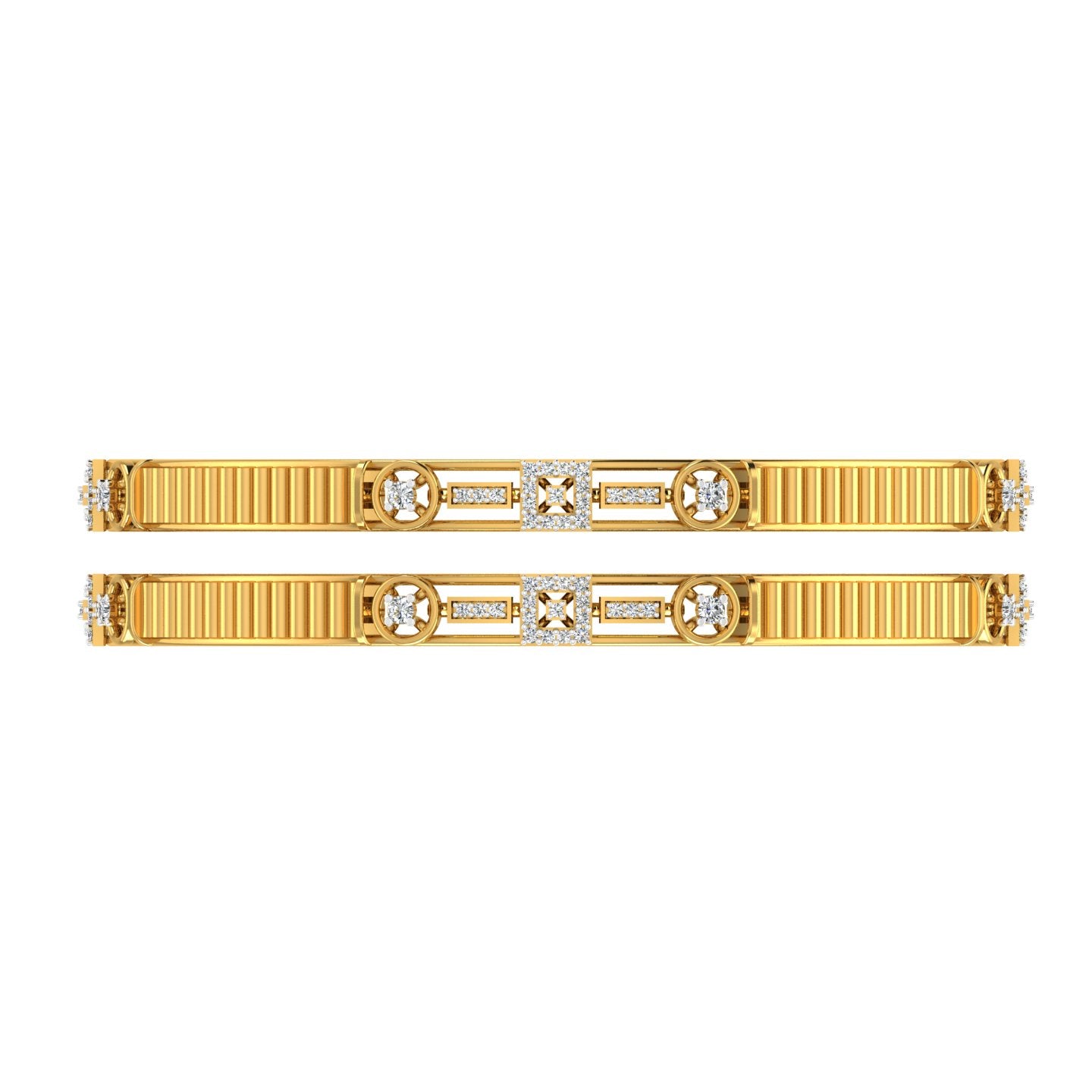 Regal Mosaic Diamond Bangles