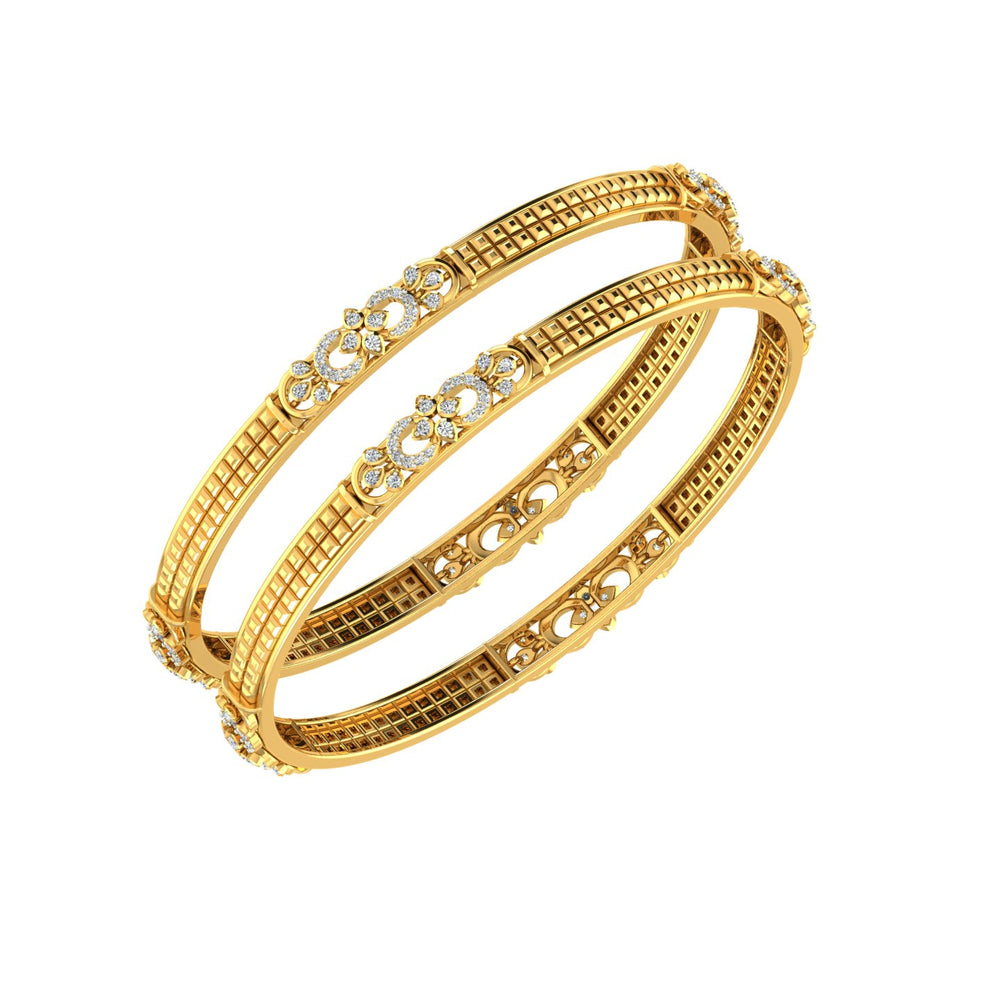 Celestial Harmony Diamond Bangles