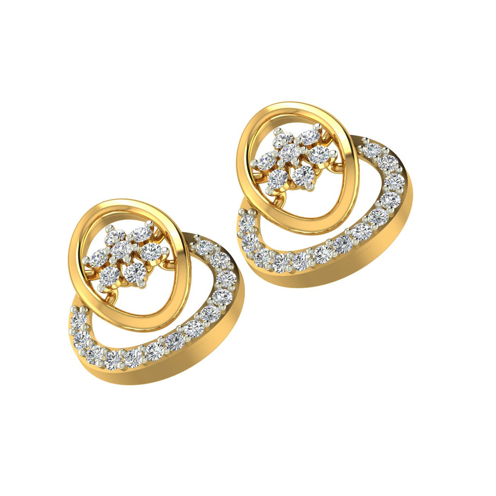 Oval Bloom Halo Diamond Tops